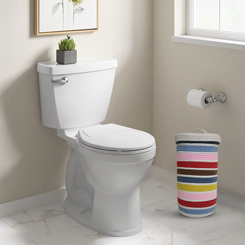 Rosy Brown Toilet Paper Roll Storage Basket