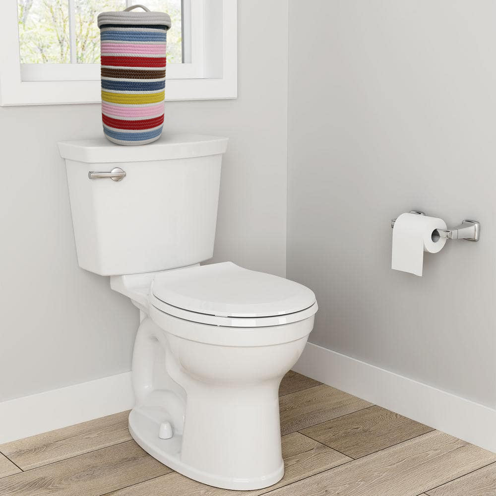 Gray Toilet Paper Roll Storage Basket