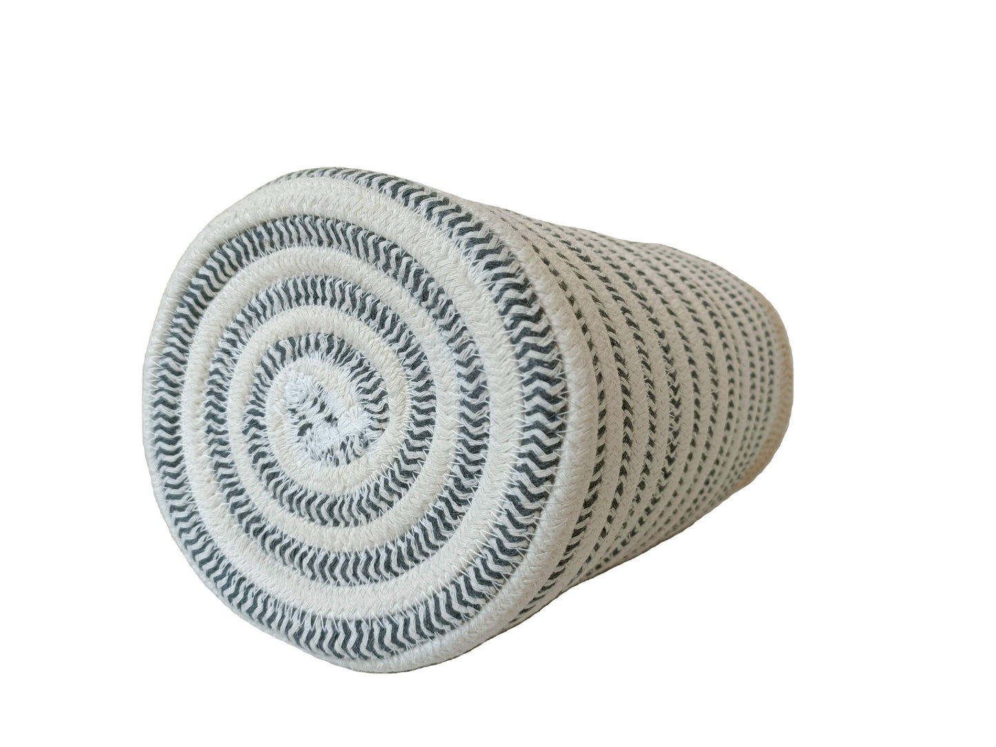 Gray Toilet Paper Roll Storage Basket