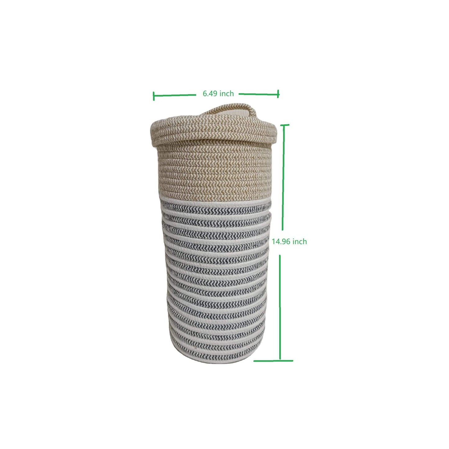 Dark Gray Toilet Paper Roll Storage Basket